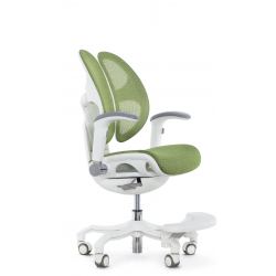 Кресло школьника FALTO ORTO (корсетная спинка, слайдер, подлокотники 3D, сетка, зеленый)