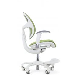 Кресло школьника FALTO ORTO (корсетная спинка, слайдер, подлокотники 3D, сетка, зеленый)