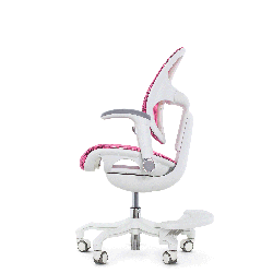 Кресло школьника FALTO ORTO (корсетная спинка, слайдер, подлокотники 3D, сетка, розовый)