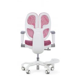 Кресло школьника FALTO ORTO (корсетная спинка, слайдер, подлокотники 3D, сетка, розовый)