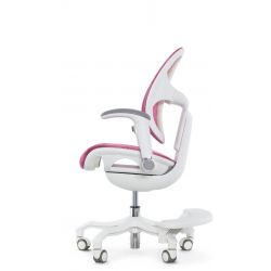 Кресло школьника FALTO ORTO (корсетная спинка, слайдер, подлокотники 3D, сетка, розовый)