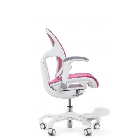 Кресло школьника FALTO ORTO (корсетная спинка, слайдер, подлокотники 3D, сетка, розовый)