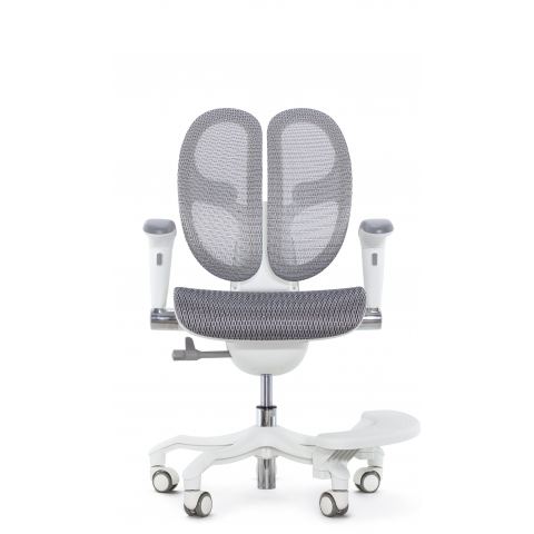 Кресло школьника FALTO ORTO (корсетная спинка, слайдер, подлокотники 3D, сетка, белый)
