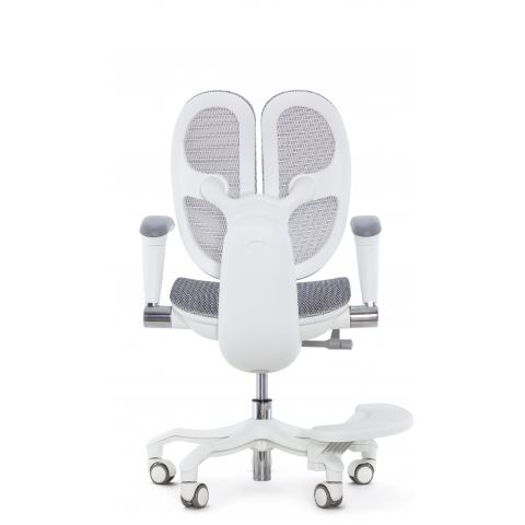 Кресло школьника FALTO ORTO (корсетная спинка, слайдер, подлокотники 3D, сетка, белый)