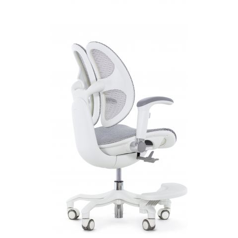 Кресло школьника FALTO ORTO (корсетная спинка, слайдер, подлокотники 3D, сетка, белый)