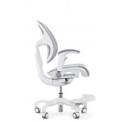 Кресло школьника FALTO ORTO (корсетная спинка, слайдер, подлокотники 3D, сетка, белый)