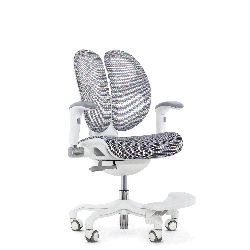 Кресло школьника FALTO ORTO (корсетная спинка, слайдер, подлокотники 3D, сетка, белый)