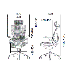 Кресло Falto VISTA (каркас белый / сетка белая)