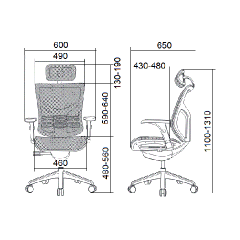 Кресло Falto VISTA (каркас белый / сетка белая)