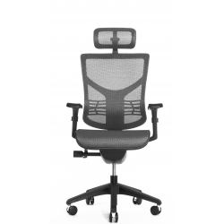 Кресло Falto VISTA (сетка серая / каркас черный)