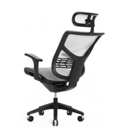 Кресло Expert VISTA VSM01-WH (сетка  белая / каркас черный)