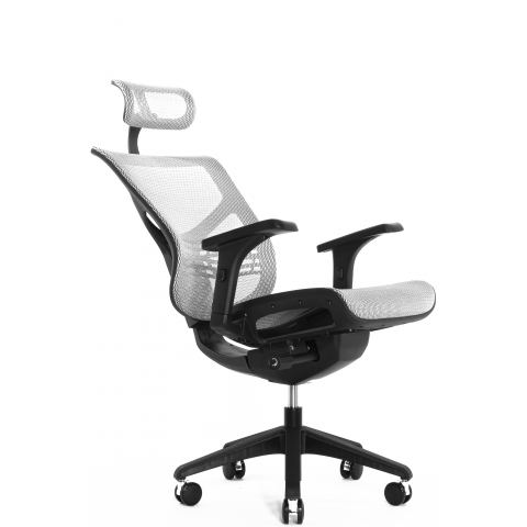 Кресло Expert VISTA VSM01-WH (сетка  белая / каркас черный)