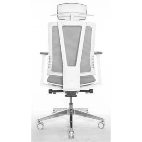 Кресло Falto G-1 AIR GON 18WALH-AL-GY (каркас белый, спинка серая, сидение серое)