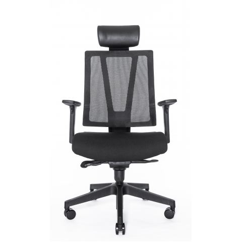 Кресло Falto G-1 GON 01KAL/BK-BK (каркас черный,  спинка черная, сидение черное)