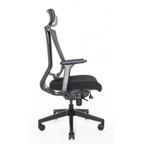 Кресло Falto G-1 GON 01KAL/BK-BK (каркас черный,  спинка черная, сидение черное)