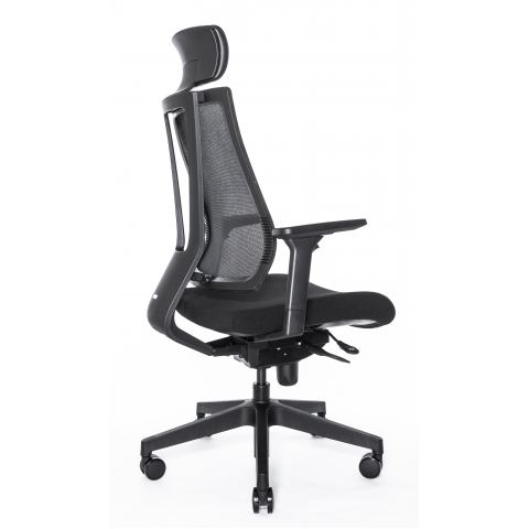 Кресло Falto G-1 GON 01KAL/BK-BK (каркас черный,  спинка черная, сидение черное)