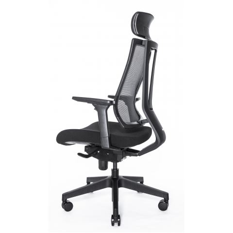 Кресло Falto G-1 GON 01KAL/BK-BK (каркас черный,  спинка черная, сидение черное)