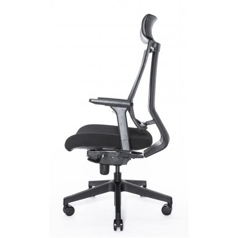 Кресло Falto G-1 GON 01KAL/BK-BK (каркас черный,  спинка черная, сидение черное)