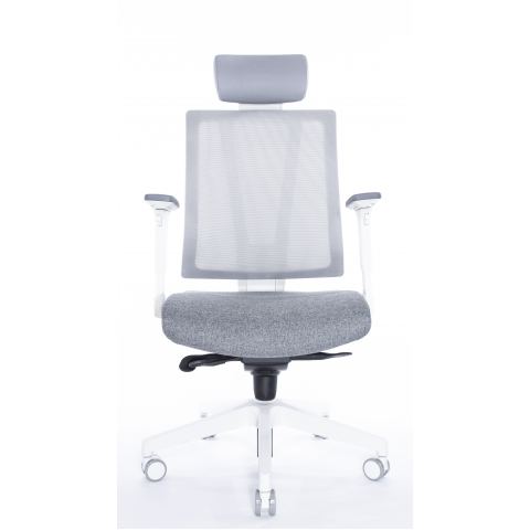 Кресло Falto G-1 GON 01WAL/GY-GY (каркас белый, спинка серая, сидение серое)