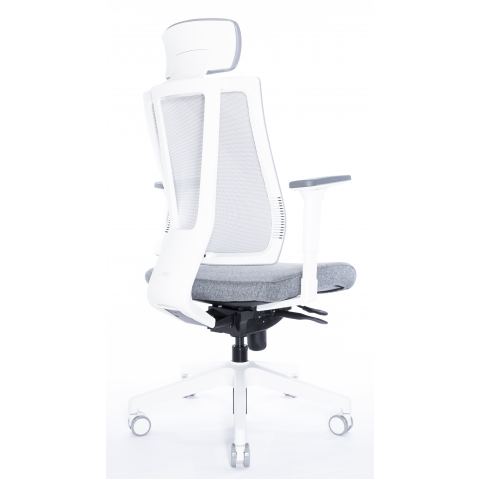 Кресло Falto G-1 GON 01WAL/GY-GY (каркас белый, спинка серая, сидение серое)