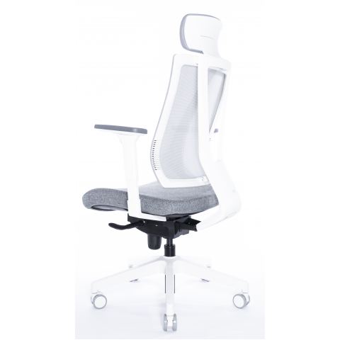 Кресло Falto G-1 GON 01WAL/GY-GY (каркас белый, спинка серая, сидение серое)