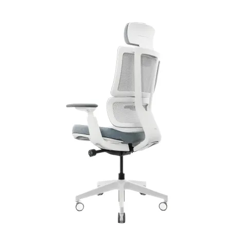 Кресло Falto G2-PRO GTP11WAL-GY-BLGY (каркас белый, спинка серая, сидение серое)