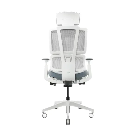 Кресло Falto G2-PRO GTP11WAL-GY-BLGY (каркас белый, спинка серая, сидение серое)