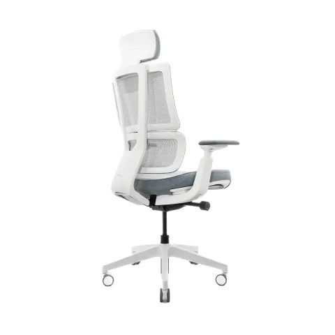 Кресло Falto G2-PRO GTP11WAL-GY-BLGY (каркас белый, спинка серая, сидение серое)