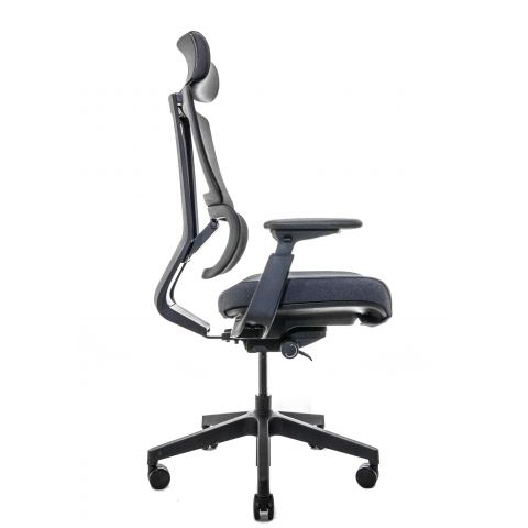 Кресло Falto G2-PRO GTP11KAL/BK-BK (каркас черный,  спинка черная, сидение черное)