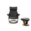 Кресло реклайнер Relax PIABORA NEW 7829 (001 BLACK/ 029 WALNUT)