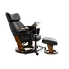 Кресло реклайнер Relax PIABORA NEW 7829 (001 BLACK/ 029 WALNUT)