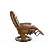 Кресло реклайнер FALTO Valencia (встроенная подножка, натуральная кожа, коричневый)