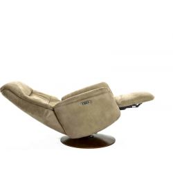 Кресло электрореклайнер FALTO Zero (2 мотора, zero, искусственный нубук, бежевый)