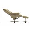 Кресло реклайнер FALTO RELAX BOSS 7826A с пуфом для ног, обивка HE482-02 TAUPE