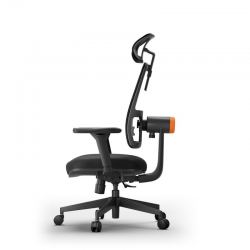 Эргономичное компьютерное кресло FoxGear NETZ модель E, черный