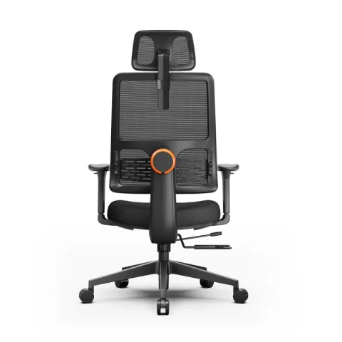 Эргономичное компьютерное кресло FoxGear NETZ модель E, черный