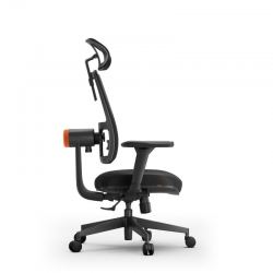 Эргономичное компьютерное кресло FoxGear NETZ модель E, черный