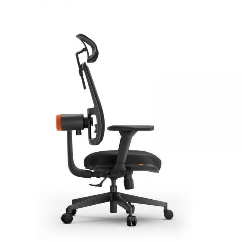 Эргономичное компьютерное кресло FoxGear NETZ модель E, черный