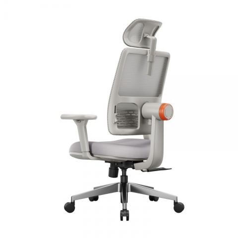 Эргономичное компьютерное кресло FoxGear NETZ модель E, серый