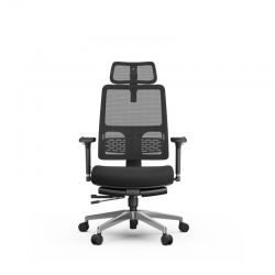 Эргономичное компьютерное кресло FoxGear NETZ модель M, черный