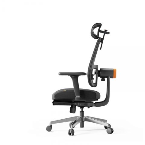 Эргономичное компьютерное кресло FoxGear NETZ модель M, черный