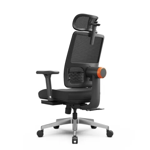 Эргономичное компьютерное кресло FoxGear NETZ модель M, черный