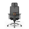 Эргономичное компьютерное кресло FoxGear NETZ модель M, черный