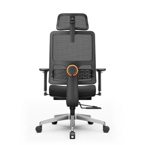 Эргономичное компьютерное кресло FoxGear NETZ модель M, черный