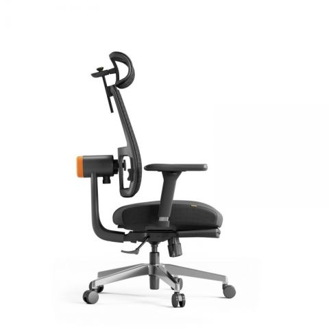 Эргономичное компьютерное кресло FoxGear NETZ модель M, черный