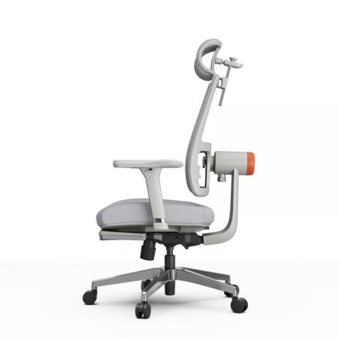 Эргономичное компьютерное кресло FoxGear NETZ модель M, серый