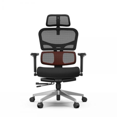 Эргономичное компьютерное кресло FoxGear NETZ модель X, черный