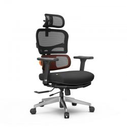 Эргономичное компьютерное кресло FoxGear NETZ модель X, черный