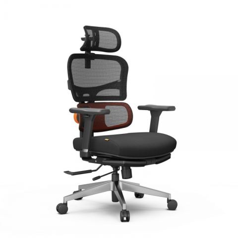 Эргономичное компьютерное кресло FoxGear NETZ модель X, черный