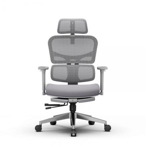 Эргономичное компьютерное кресло FoxGear NETZ модель X, серый